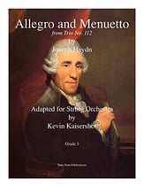 Allegro and Menuetto Orchestra sheet music cover